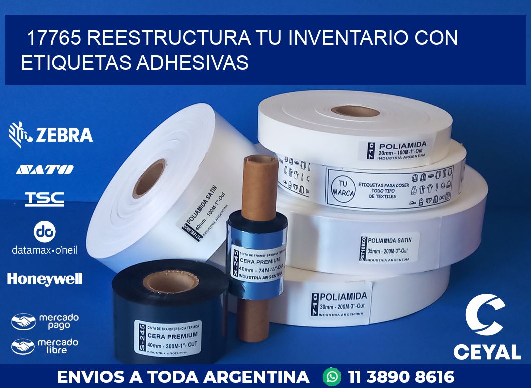 17765 REESTRUCTURA TU INVENTARIO CON ETIQUETAS ADHESIVAS