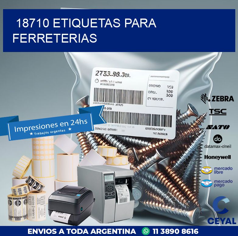 18710 ETIQUETAS PARA FERRETERIAS