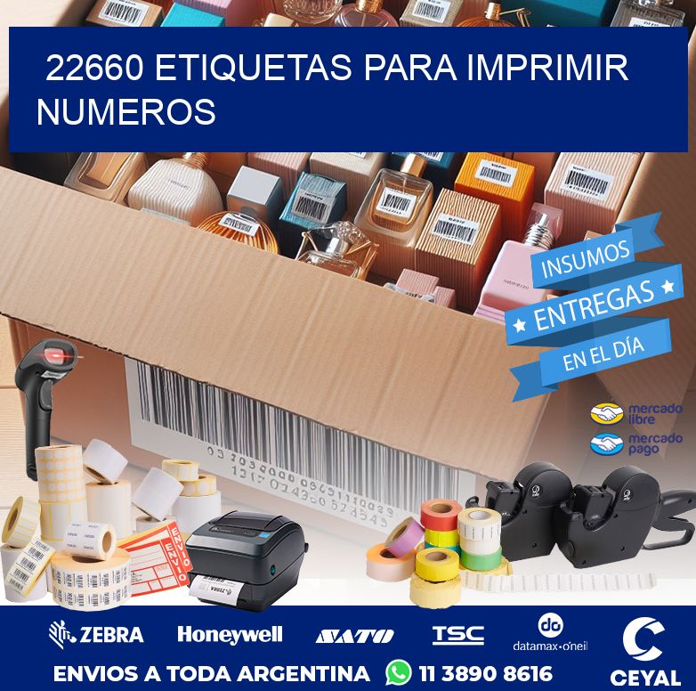 22660 ETIQUETAS PARA IMPRIMIR NUMEROS