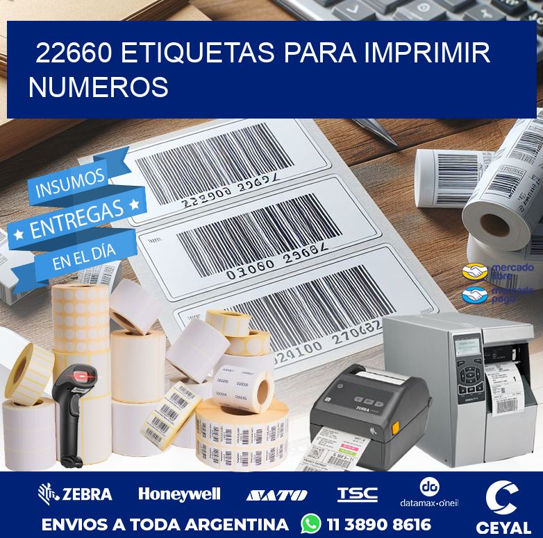 22660 ETIQUETAS PARA IMPRIMIR NUMEROS
