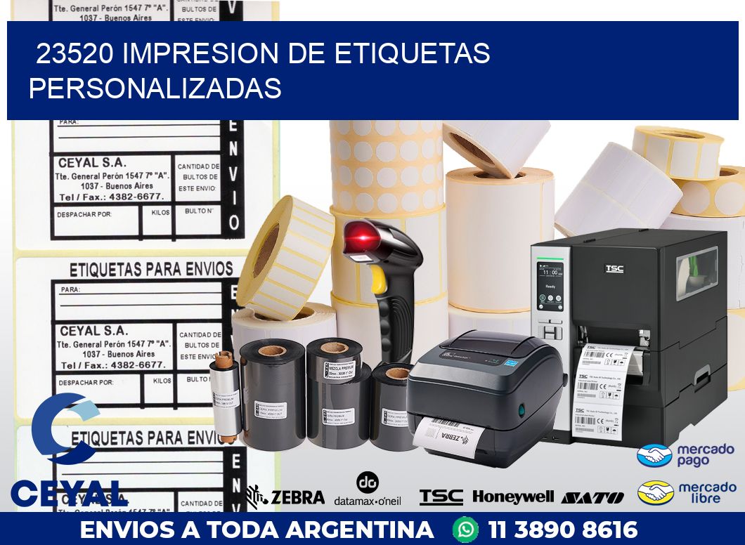 23520 IMPRESION DE ETIQUETAS PERSONALIZADAS