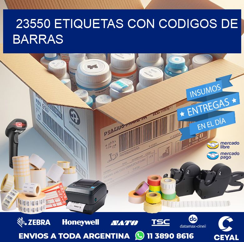 23550 ETIQUETAS CON CODIGOS DE BARRAS
