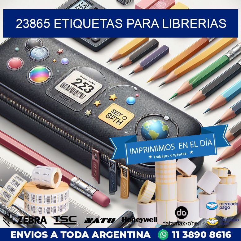 23865 ETIQUETAS PARA LIBRERIAS