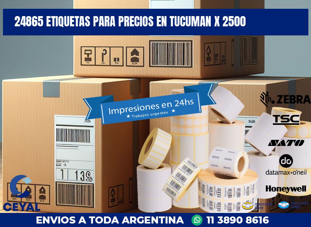 24865 ETIQUETAS PARA PRECIOS EN TUCUMAN X 2500
