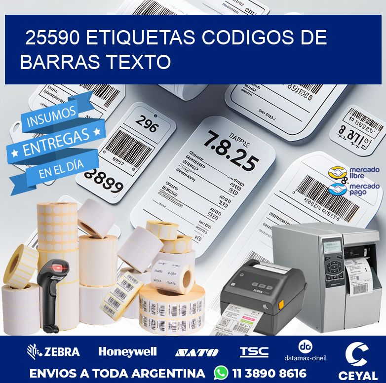 25590 ETIQUETAS CODIGOS DE BARRAS TEXTO