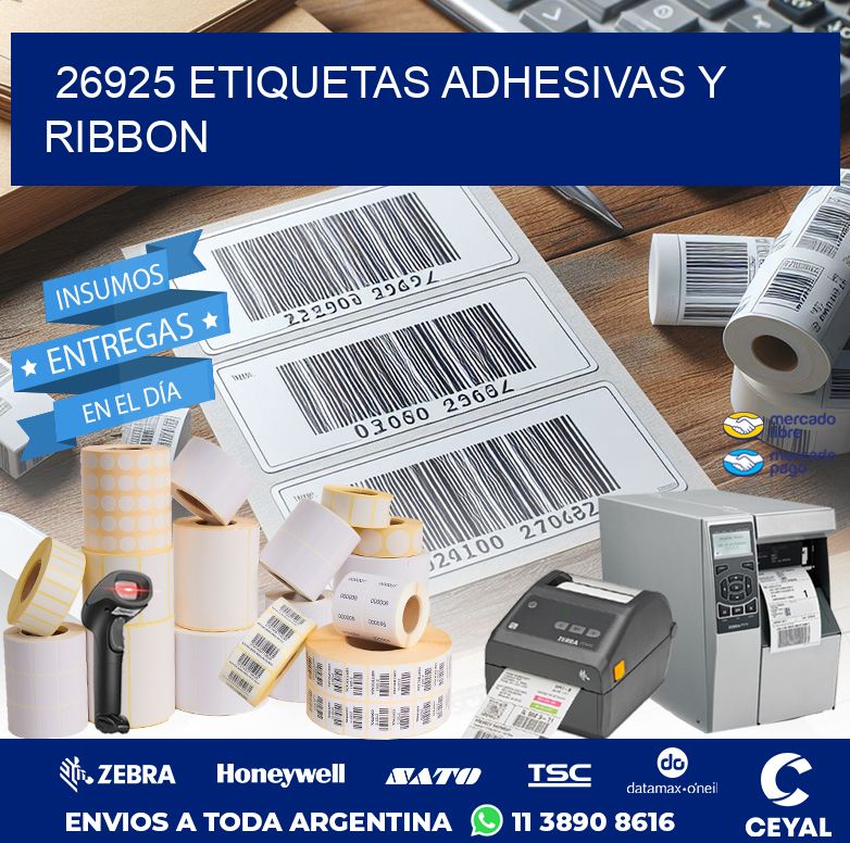 26925 ETIQUETAS ADHESIVAS Y RIBBON