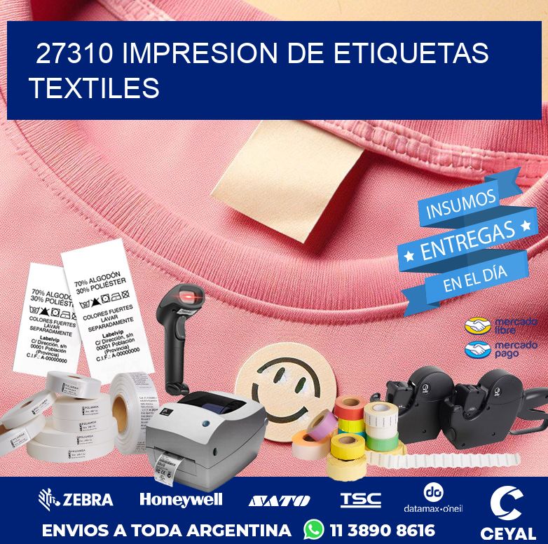 27310 IMPRESION DE ETIQUETAS TEXTILES