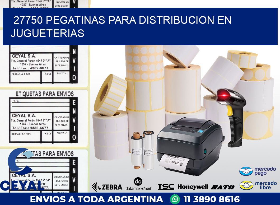 27750 PEGATINAS PARA DISTRIBUCION EN JUGUETERIAS