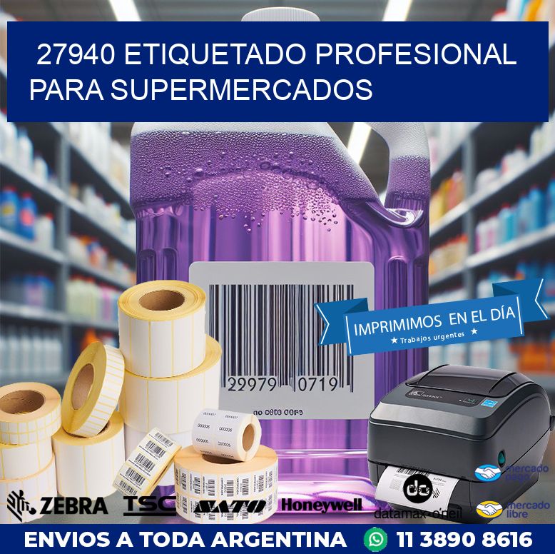 27940 ETIQUETADO PROFESIONAL PARA SUPERMERCADOS