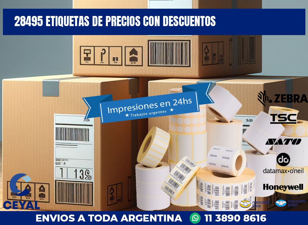 28495 ETIQUETAS DE PRECIOS CON DESCUENTOS
