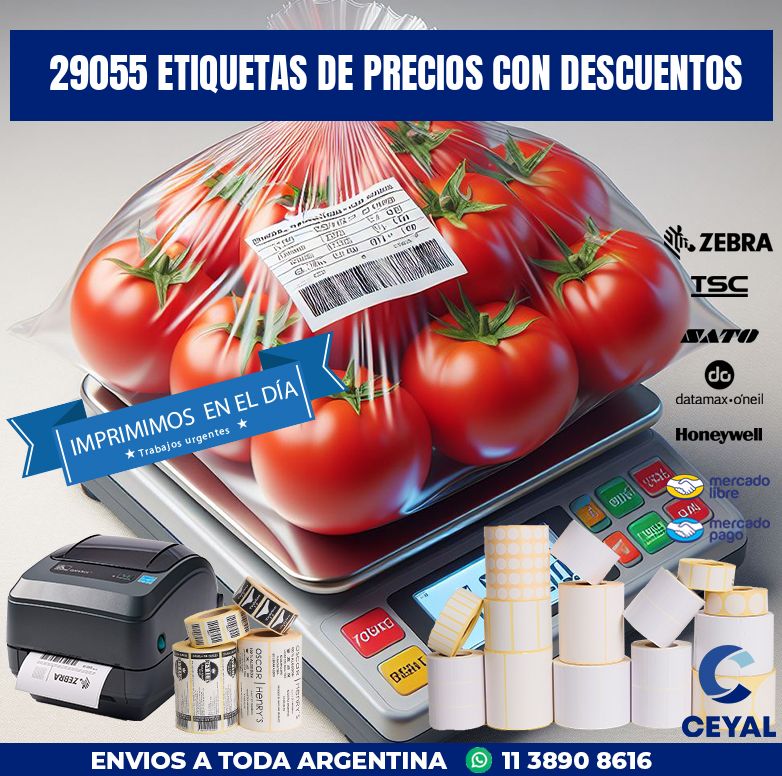 29055 ETIQUETAS DE PRECIOS CON DESCUENTOS