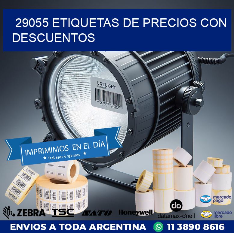 29055 ETIQUETAS DE PRECIOS CON DESCUENTOS