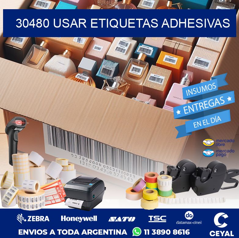 30480 USAR ETIQUETAS ADHESIVAS