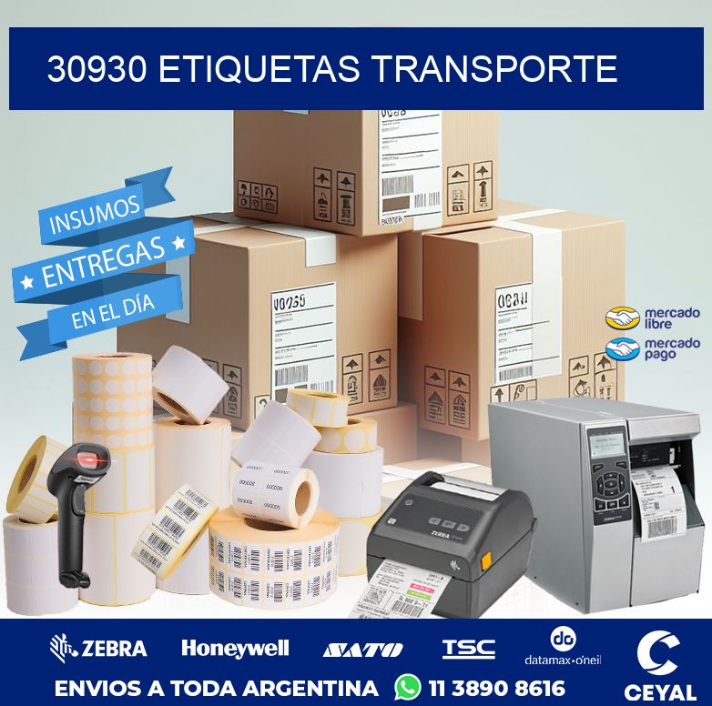 30930 ETIQUETAS TRANSPORTE