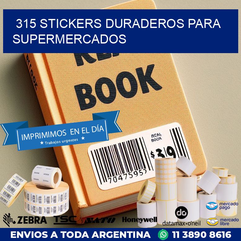 315 STICKERS DURADEROS PARA SUPERMERCADOS