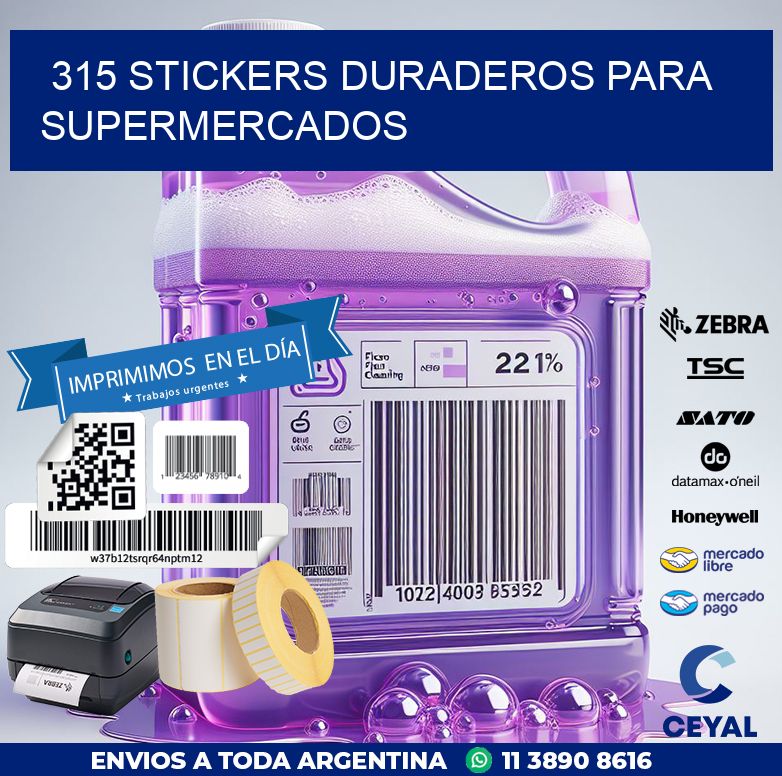 315 STICKERS DURADEROS PARA SUPERMERCADOS