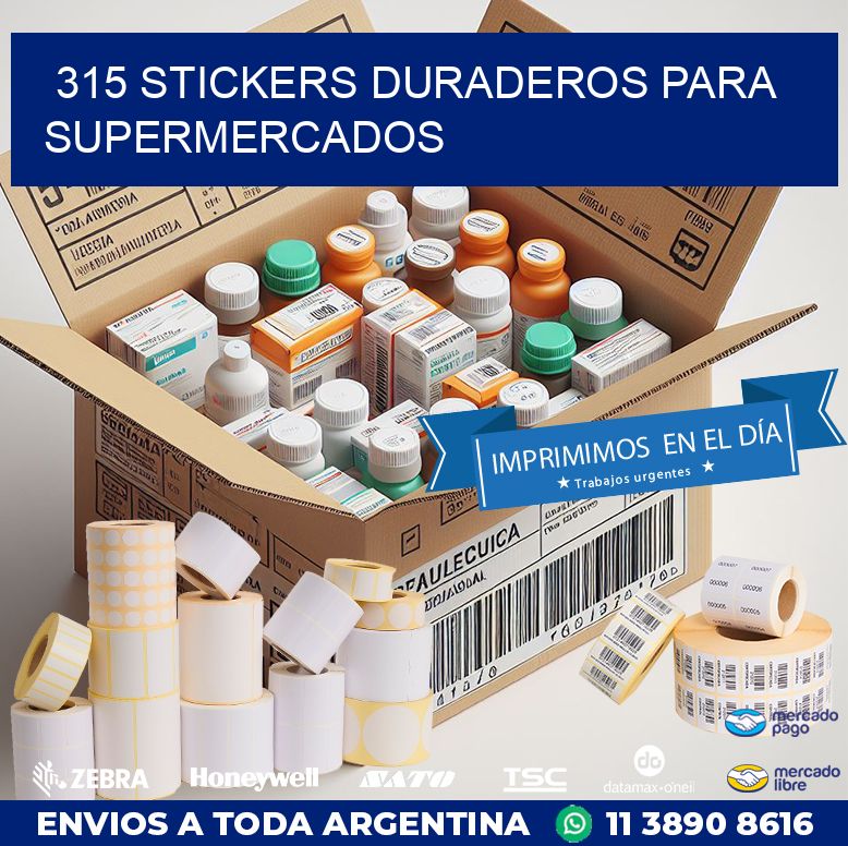 315 STICKERS DURADEROS PARA SUPERMERCADOS