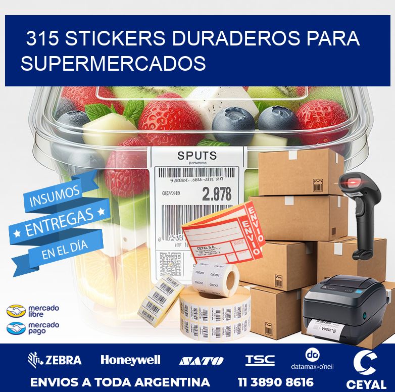 315 STICKERS DURADEROS PARA SUPERMERCADOS