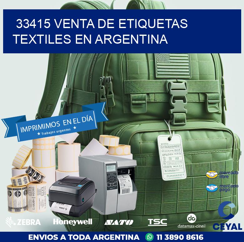 33415 VENTA DE ETIQUETAS TEXTILES EN ARGENTINA