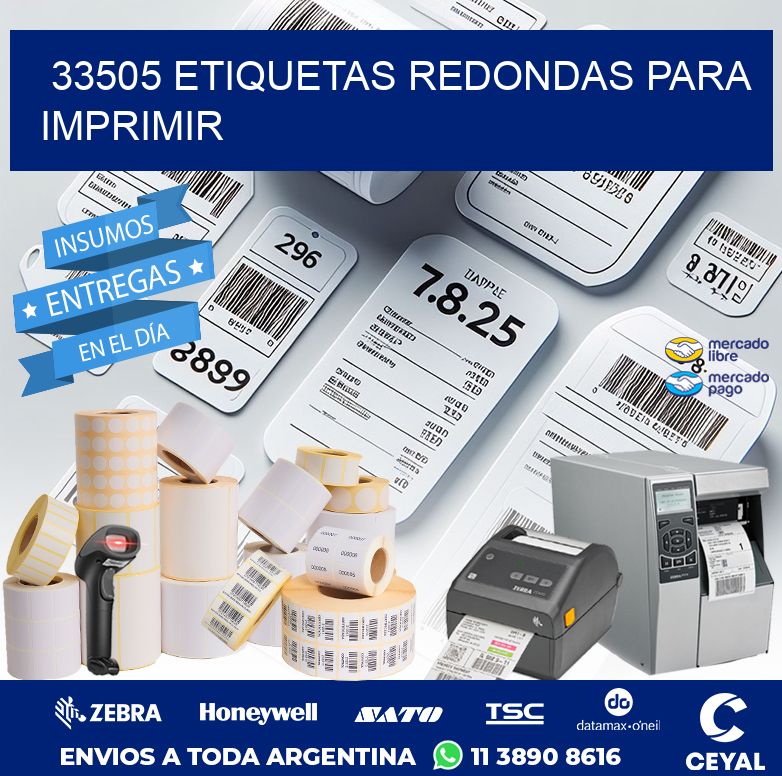 33505 ETIQUETAS REDONDAS PARA IMPRIMIR