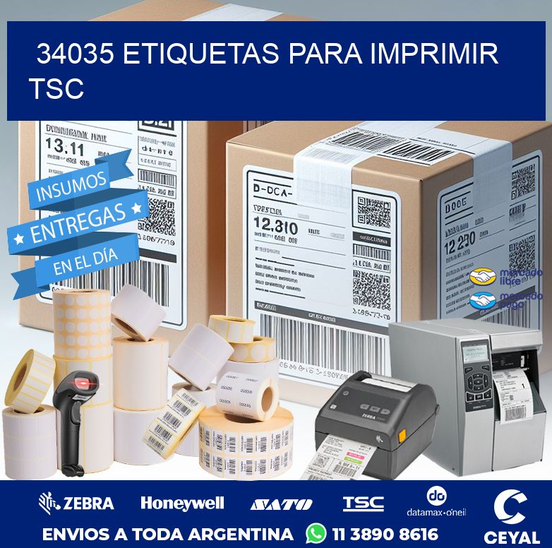 34035 ETIQUETAS PARA IMPRIMIR TSC