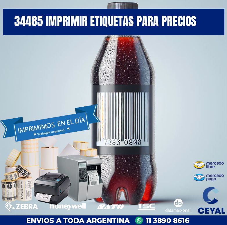 34485 IMPRIMIR ETIQUETAS PARA PRECIOS
