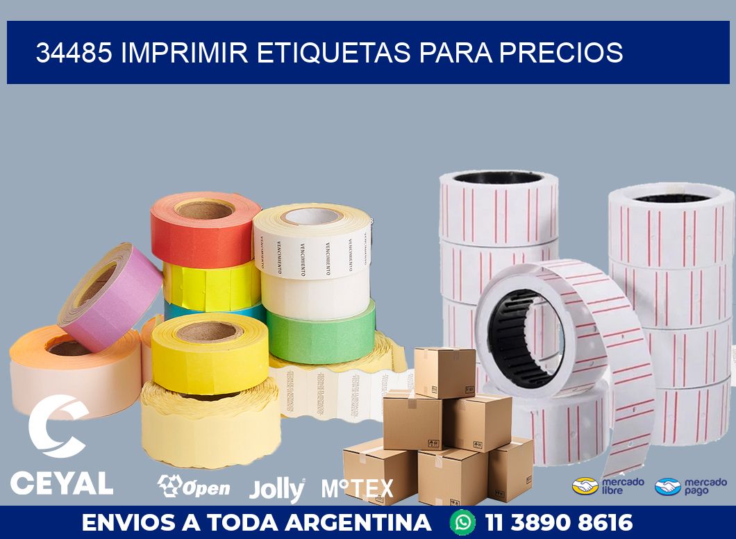 34485 IMPRIMIR ETIQUETAS PARA PRECIOS
