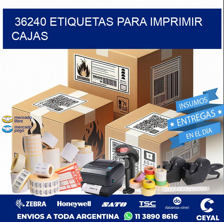 36240 ETIQUETAS PARA IMPRIMIR CAJAS