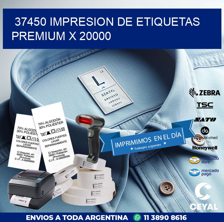 37450 IMPRESION DE ETIQUETAS PREMIUM X 20000