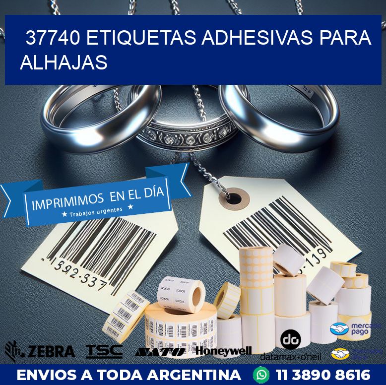 37740 ETIQUETAS ADHESIVAS PARA ALHAJAS