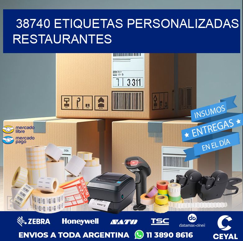 38740 ETIQUETAS PERSONALIZADAS RESTAURANTES