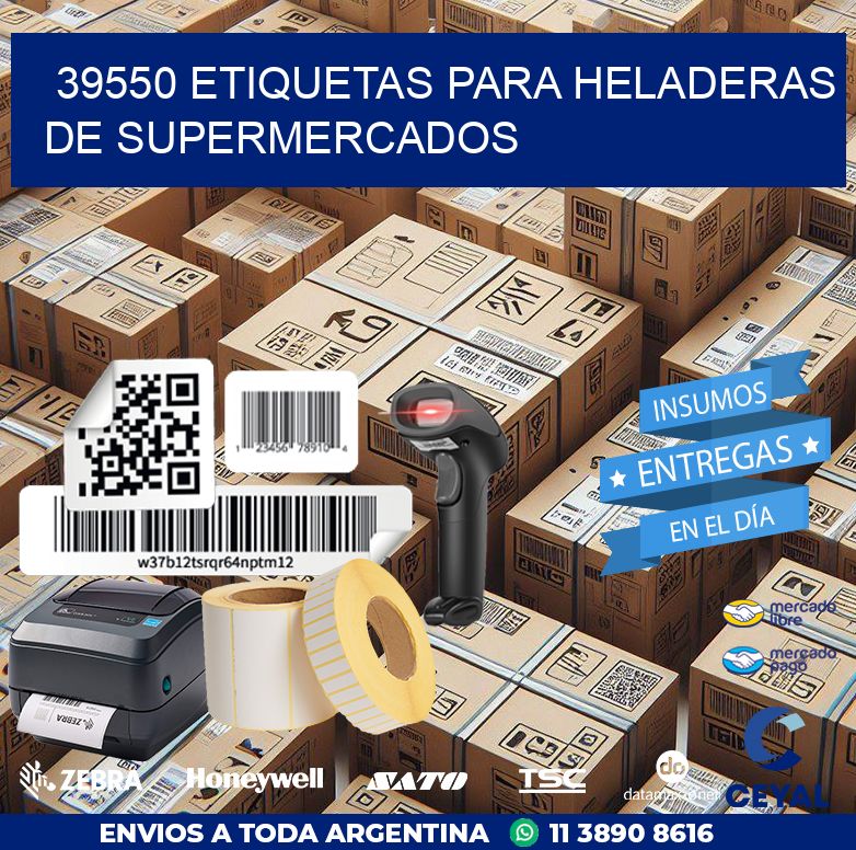 39550 ETIQUETAS PARA HELADERAS DE SUPERMERCADOS