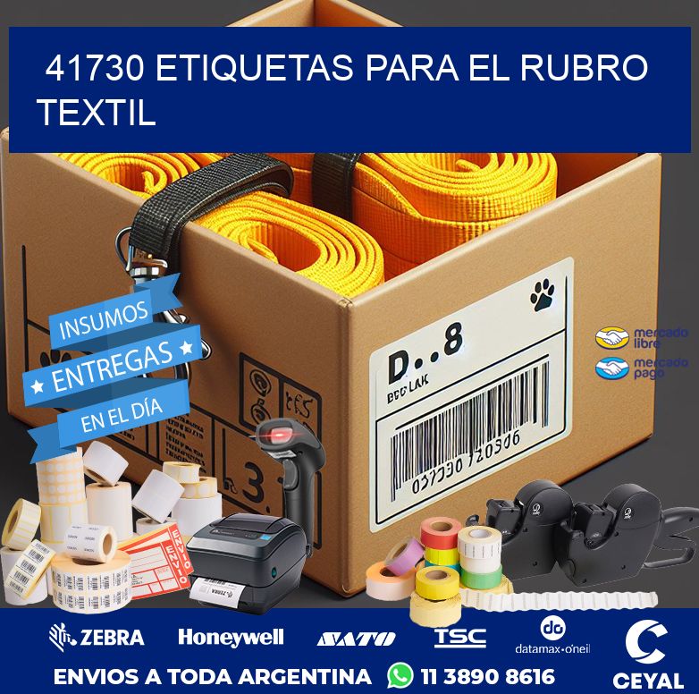41730 ETIQUETAS PARA EL RUBRO TEXTIL