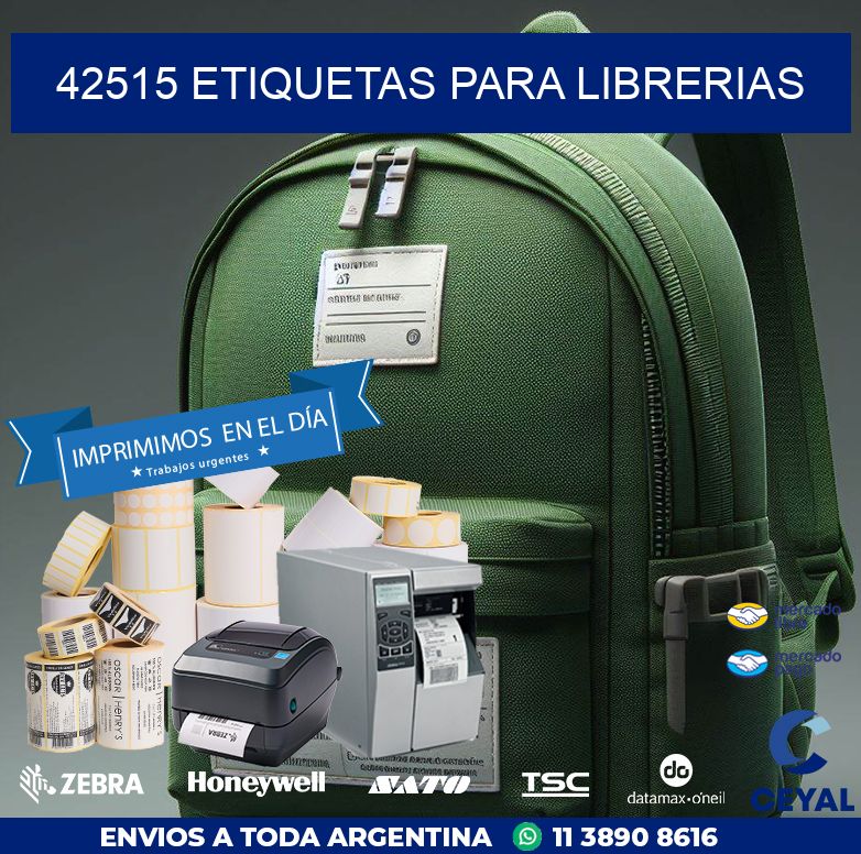 42515 ETIQUETAS PARA LIBRERIAS