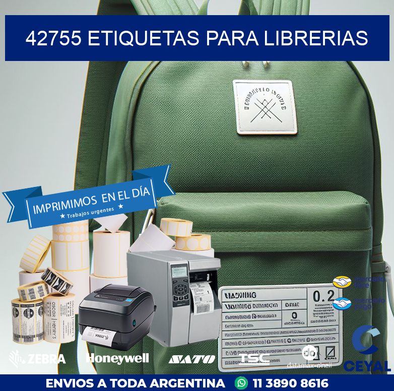42755 ETIQUETAS PARA LIBRERIAS