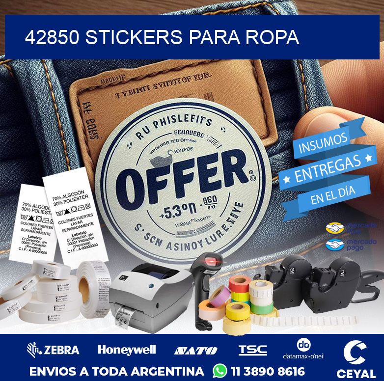 42850 STICKERS PARA ROPA