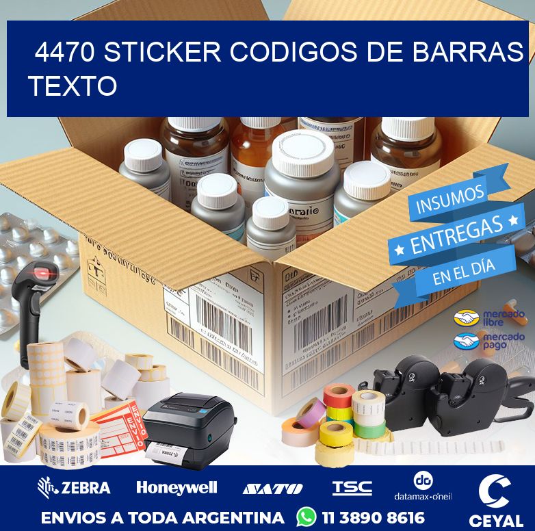 4470 STICKER CODIGOS DE BARRAS TEXTO