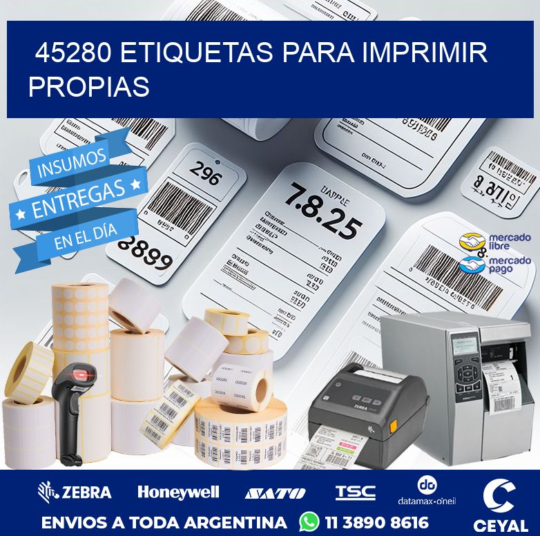 45280 ETIQUETAS PARA IMPRIMIR PROPIAS