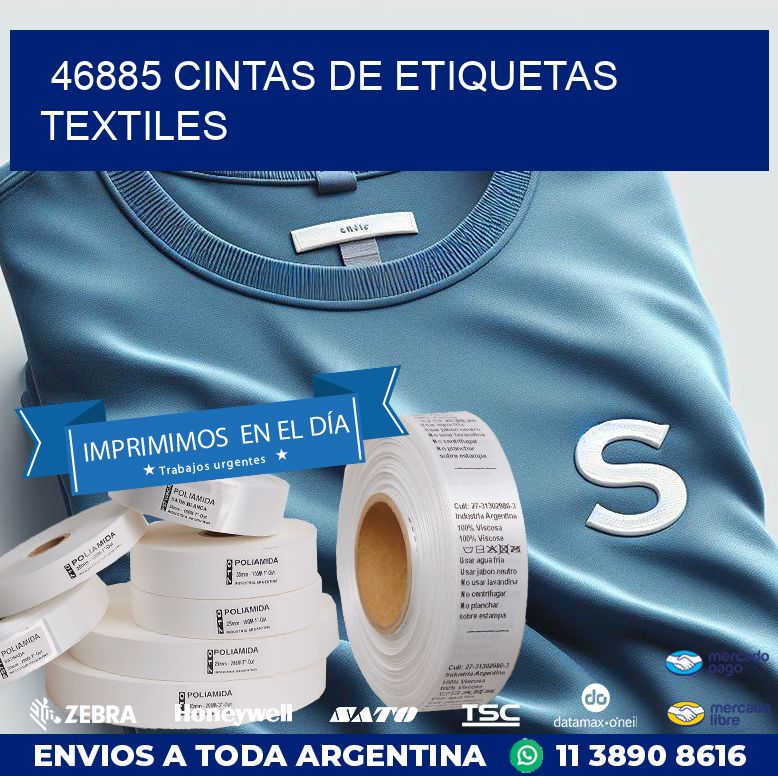 46885 CINTAS DE ETIQUETAS TEXTILES
