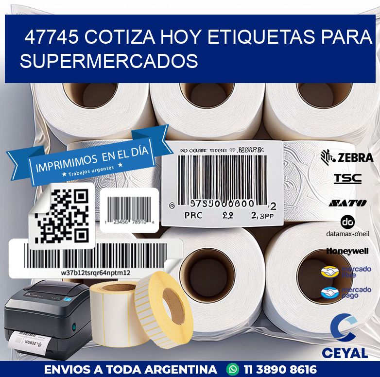 47745 COTIZA HOY ETIQUETAS PARA SUPERMERCADOS