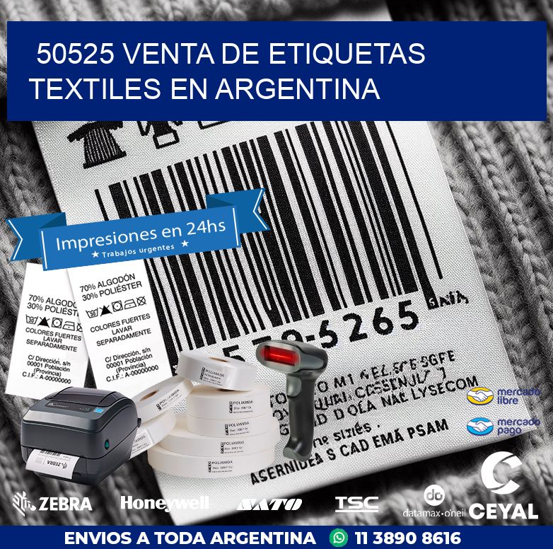 50525 VENTA DE ETIQUETAS TEXTILES EN ARGENTINA