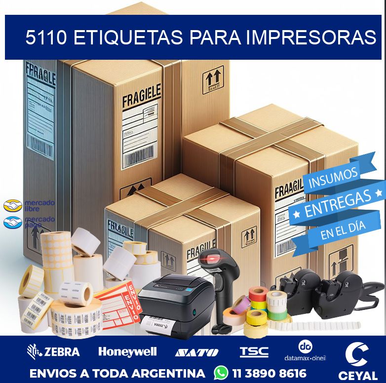 5110 ETIQUETAS PARA IMPRESORAS