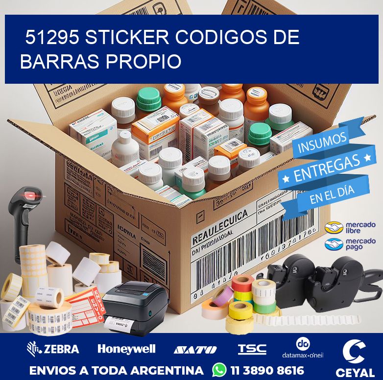 51295 STICKER CODIGOS DE BARRAS PROPIO