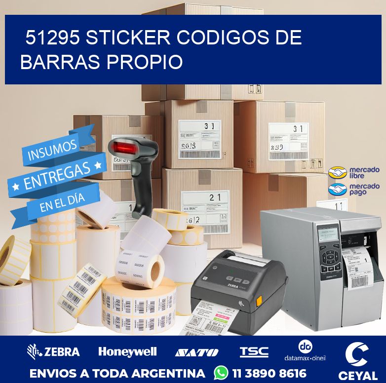 51295 STICKER CODIGOS DE BARRAS PROPIO