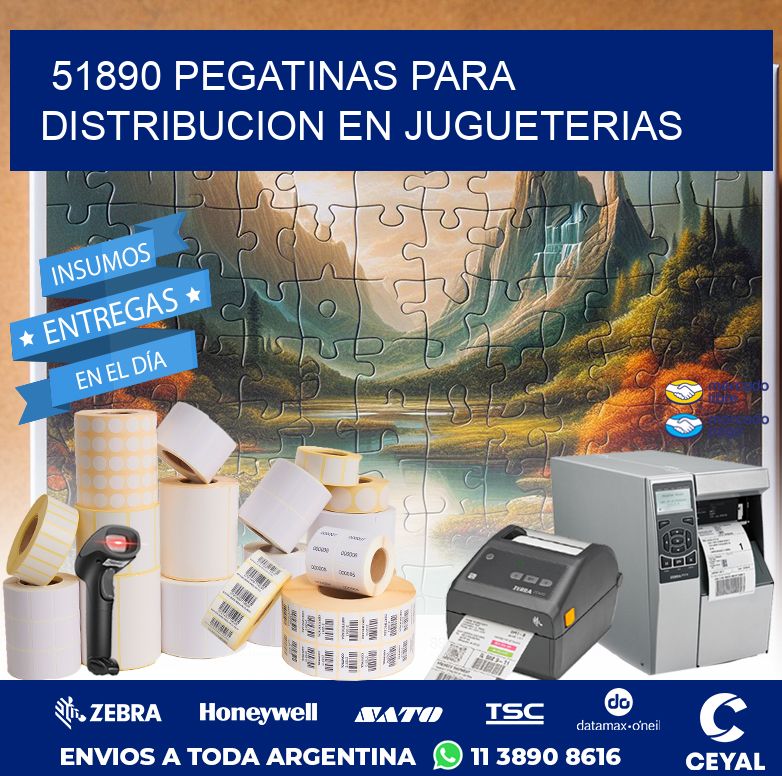 51890 PEGATINAS PARA DISTRIBUCION EN JUGUETERIAS
