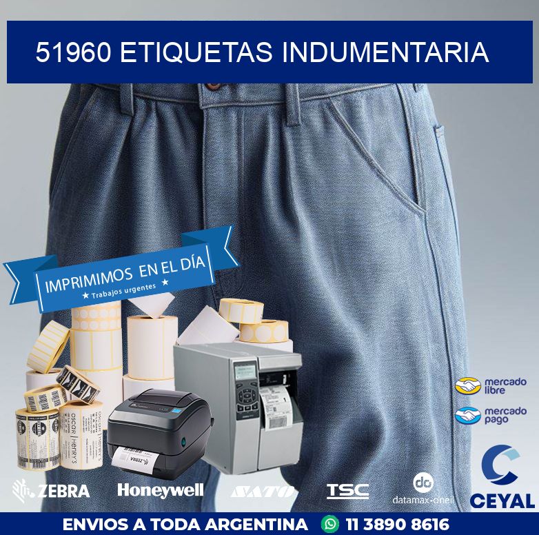 51960 ETIQUETAS INDUMENTARIA