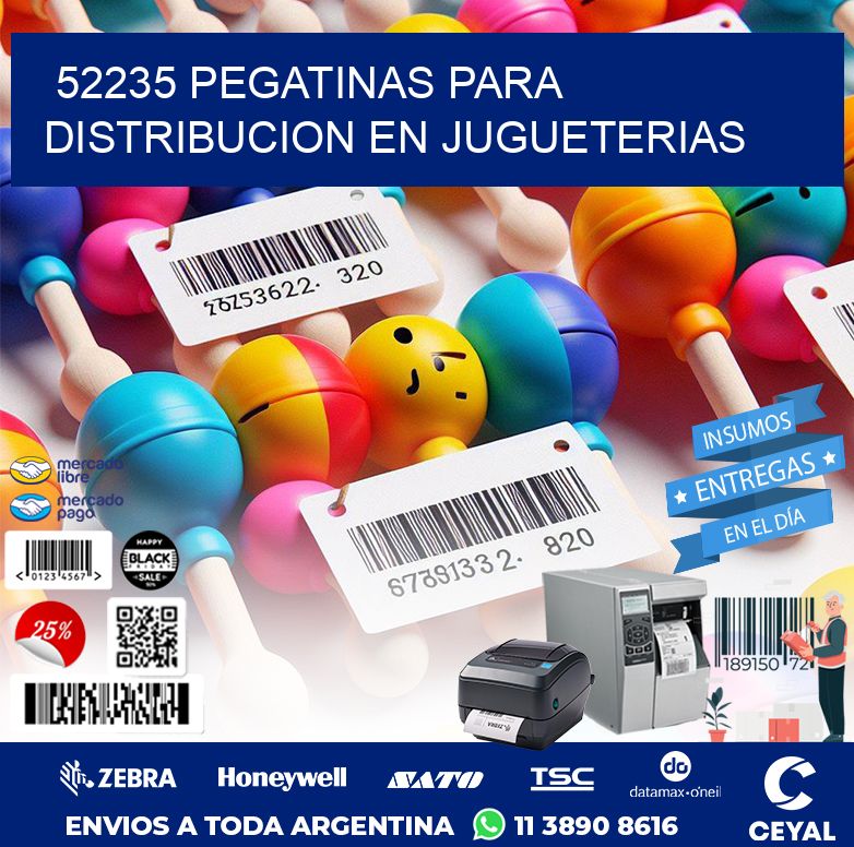 52235 PEGATINAS PARA DISTRIBUCION EN JUGUETERIAS