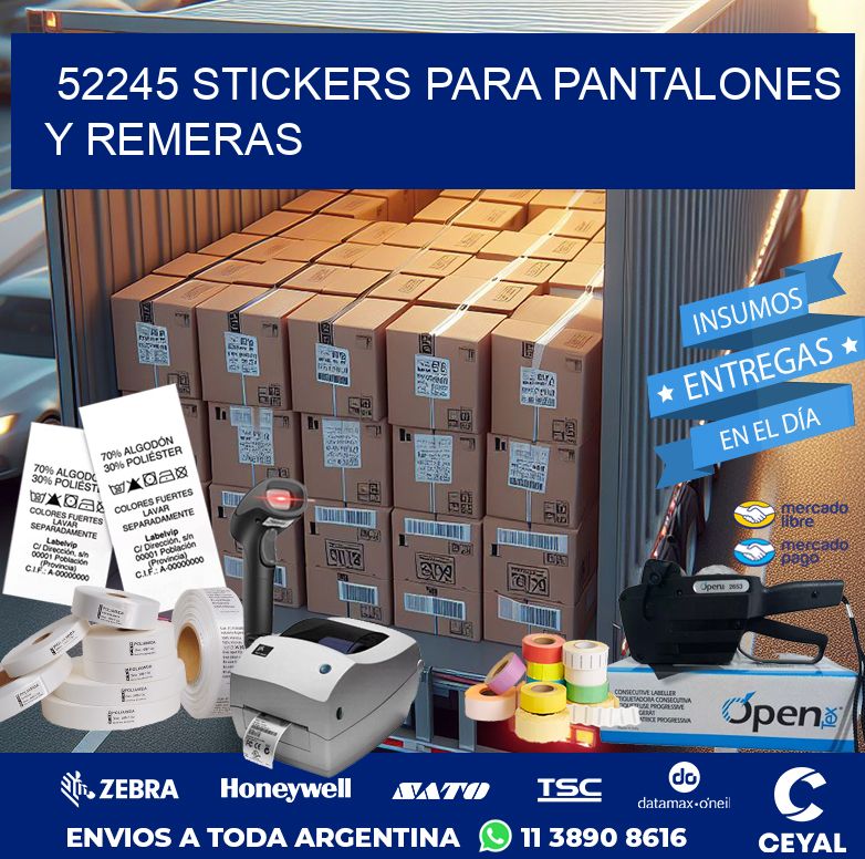 52245 STICKERS PARA PANTALONES Y REMERAS