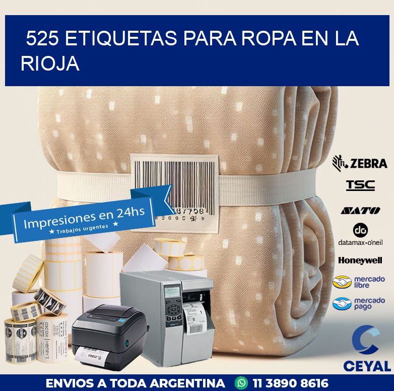 525 ETIQUETAS PARA ROPA EN LA RIOJA