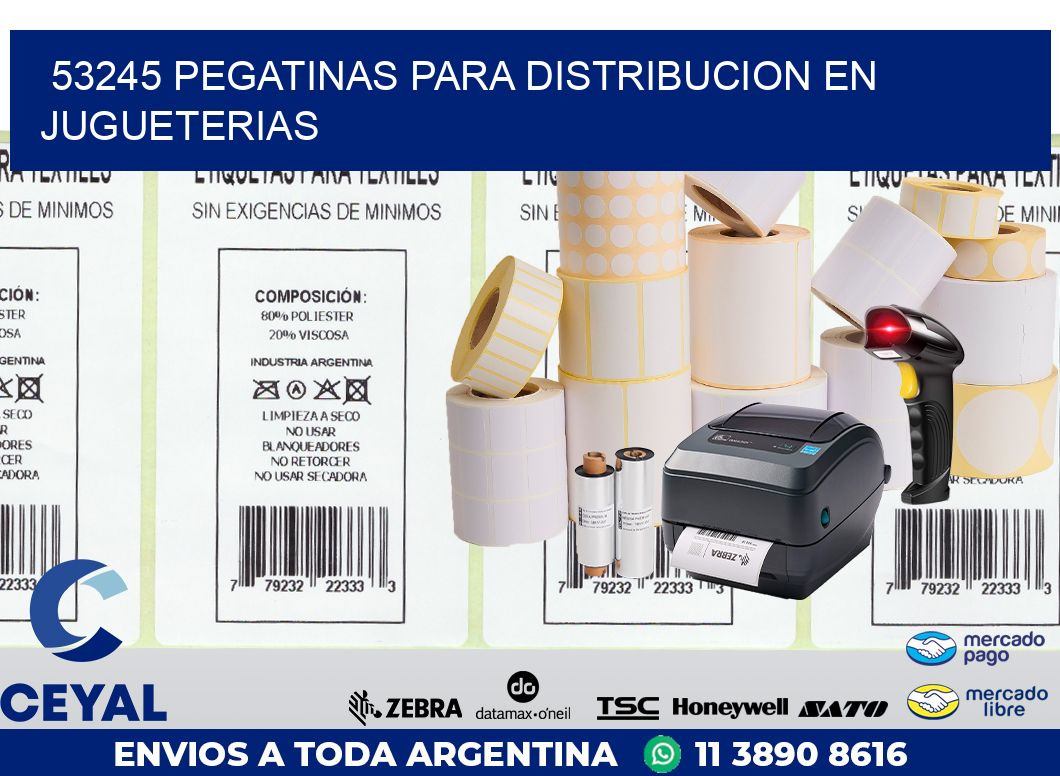 53245 PEGATINAS PARA DISTRIBUCION EN JUGUETERIAS